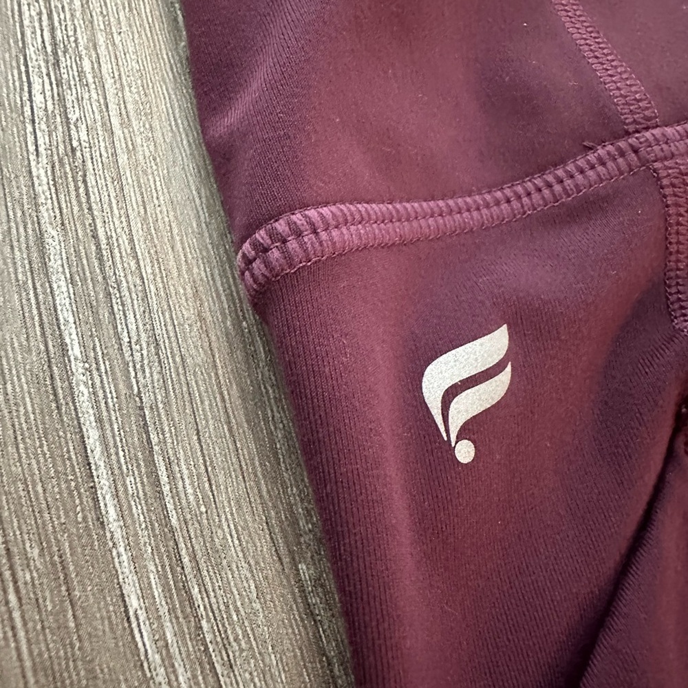 Fabletics Burgundy Full length Legging - Medium - Picture 5 of 14